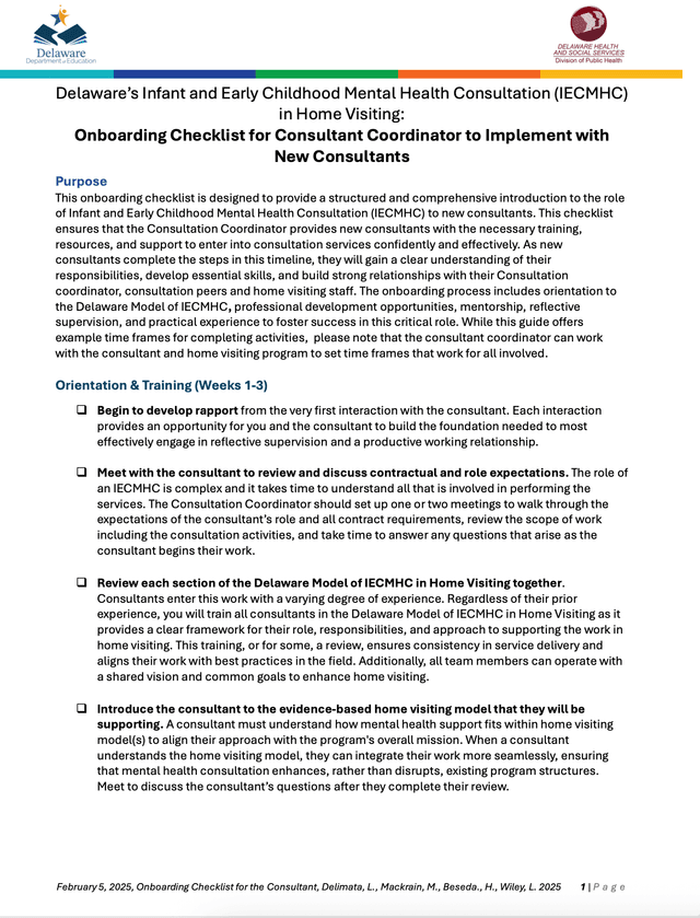 Consultant Coordinator Onboarding
