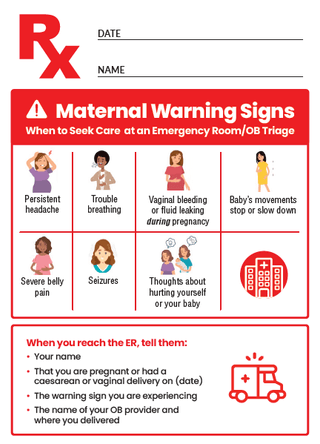 Maternal Health Warning Signs