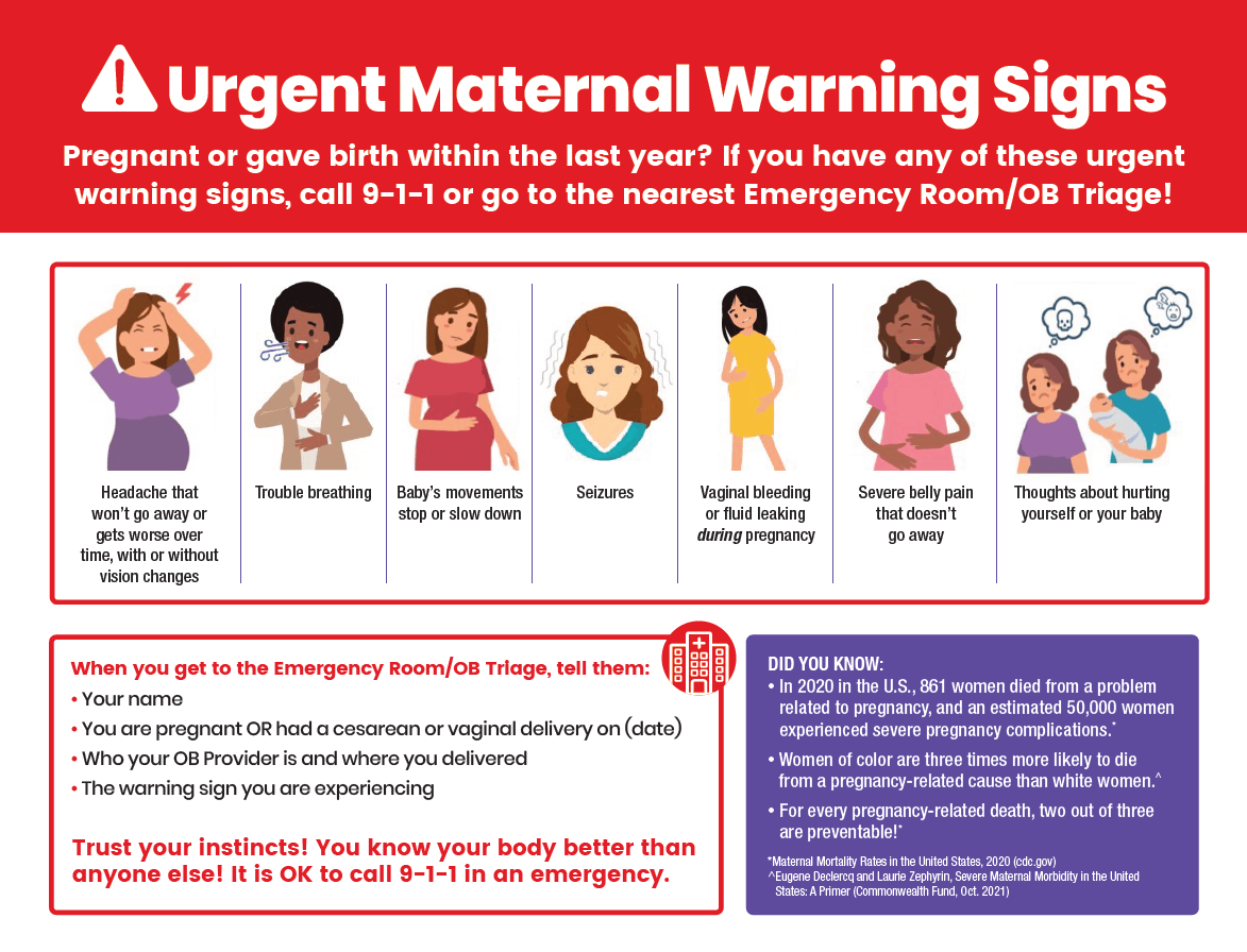 Urgent Maternal Warning Signs Delaware Thrives.