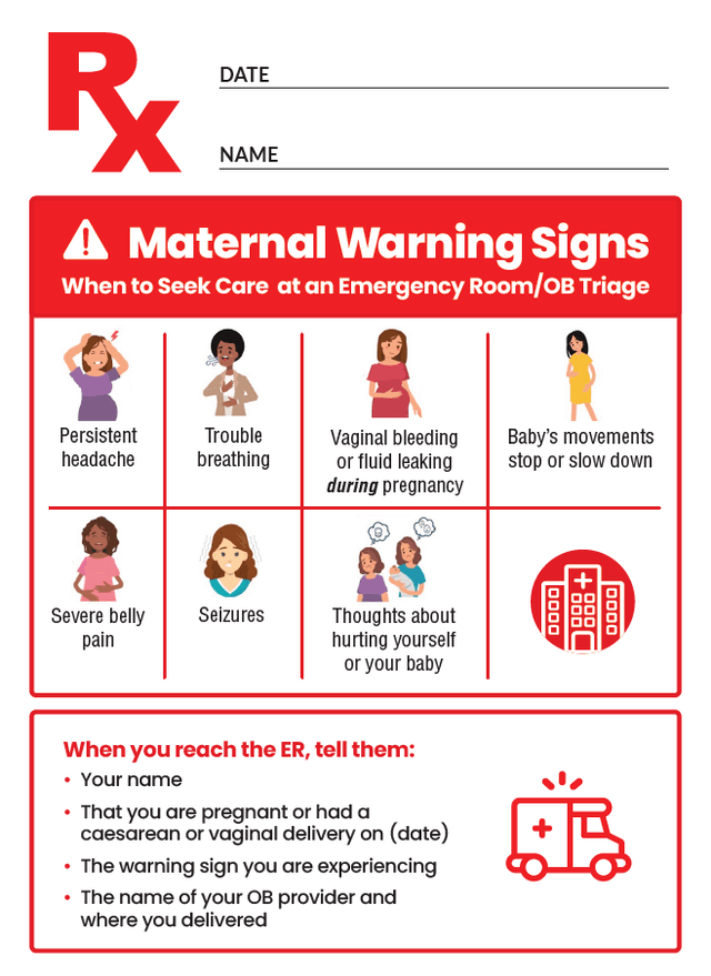 Urgent Maternal Warning Signs Delaware Thrives 